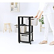 Rotho Aufbewahrungsbox Brisen mit Tower (L x B x H: 366 x 296 x 770 mm, Kunststoff, Cappuccino) | BAUHAUS