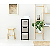 Rotho Aufbewahrungsbox Brisen mit Tower (L x B x H: 366 x 296 x 770 mm, Kunststoff, Cappuccino) | BAUHAUS
