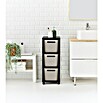 Rotho Aufbewahrungsbox Brisen mit Tower (L x B x H: 366 x 296 x 770 mm, Kunststoff, Cappuccino) | BAUHAUS
