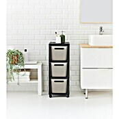 Rotho Aufbewahrungsbox Brisen mit Tower (L x B x H: 366 x 296 x 770 mm, Kunststoff, Cappuccino) | BAUHAUS