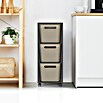 Rotho Aufbewahrungsbox Brisen mit Tower (L x B x H: 366 x 296 x 770 mm, Kunststoff, Cappuccino) | BAUHAUS