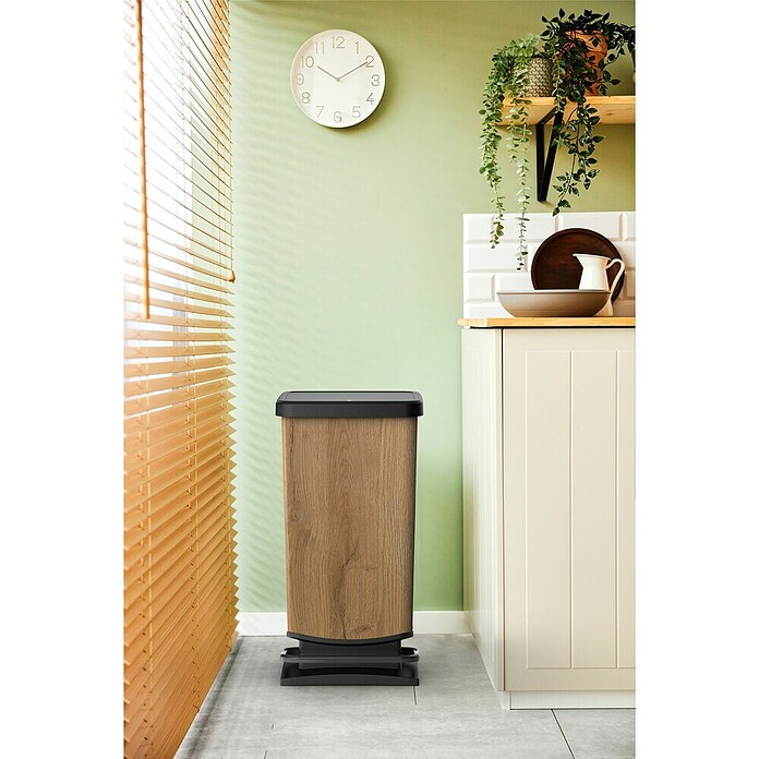 Rotho Treteimer Paso (40 l, Braun/Schwarz) | BAUHAUS