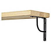 Rei Escuadra de soporte (L x An x Al: 15 x 15 x 2 cm, Carga soportada: 20 kg, Acero, Negro)
