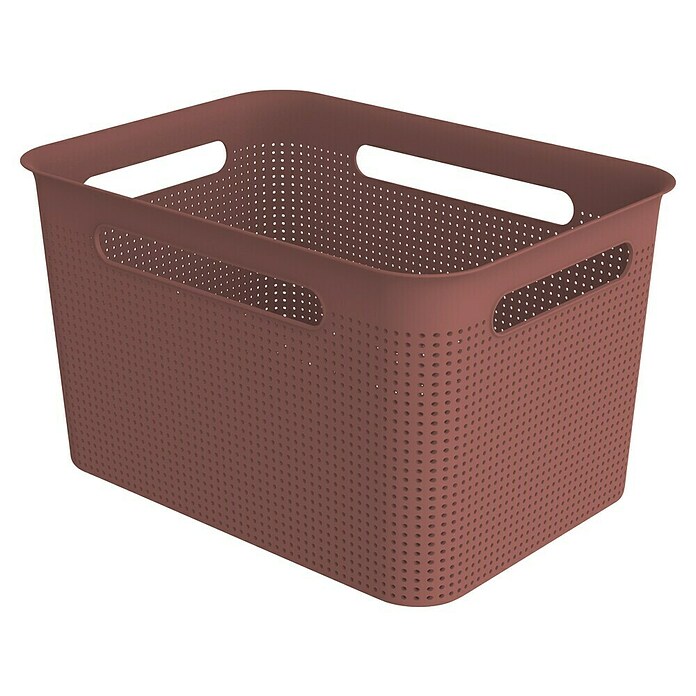Rotho Aufbewahrungsbox Brisen (L x B x H: 360 x 262 x 211 mm, Kunststoff, Rostrot, 16 l) | BAUHAUS