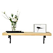 Rei Escuadra de soporte (L x An x Al: 13 x 13 x 1,2 cm, Carga soportada: 30 kg, Acero, Negro)