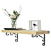 Rei Escuadra de soporte (L x An x Al: 13 x 18 x 1,2 cm, Carga soportada: 25 kg, Acero, Negro)