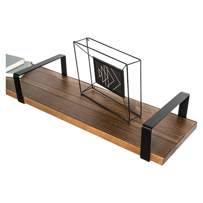 Rei Escuadra de pared recta (L x An x Al: 211 x 106 x 30 mm, Carga soportada: 30 kg, Negro) | BAUHAUS