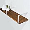 Rei Escuadra de pared recta (L x An x Al: 311 x 211 x 30 mm, Carga soportada: 30 kg, Blanco) | BAUHAUS