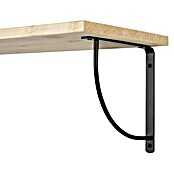 Rei Escuadra de soporte Belly XL (L x An x Al: 20 x 20 x 2 cm, Carga soportada: 30 kg, Acero, Negro) | BAUHAUS