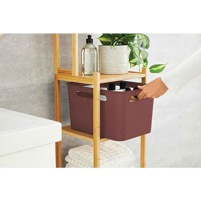 Rotho Aufbewahrungsbox Brisen (L x B x H: 360 x 262 x 211 mm, Kunststoff, Rostrot, 16 l) | BAUHAUS