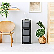 Rotho Aufbewahrungsbox Brisen mit Tower (L x B x H: 366 x 296 x 770 mm, Kunststoff, Anthrazit) | BAUHAUS