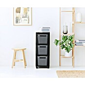 Rotho Aufbewahrungsbox Brisen mit Tower (L x B x H: 366 x 296 x 770 mm, Kunststoff, Anthrazit) | BAUHAUS