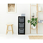 Rotho Aufbewahrungsbox Brisen mit Tower (L x B x H: 366 x 296 x 770 mm, Kunststoff, Anthrazit) | BAUHAUS