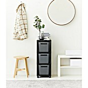 Rotho Aufbewahrungsbox Brisen mit Tower (L x B x H: 366 x 296 x 770 mm, Kunststoff, Anthrazit) | BAUHAUS