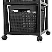 Rotho Aufbewahrungsbox Brisen mit Tower (L x B x H: 366 x 296 x 770 mm, Kunststoff, Anthrazit) | BAUHAUS
