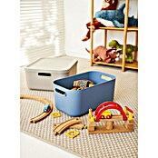 Rotho Aufbewahrungsbox Albula (L x B x H: 39,5 x 23,5 x 17,7 cm, Kunststoff, Horizonblau, 12 l) | BAUHAUS