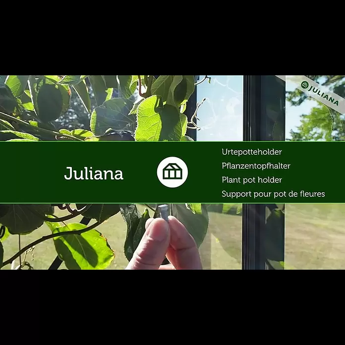 Juliana Halterung - Passend für: Juliana Gewächshäuser - Drivhustilbehr  Potteholder