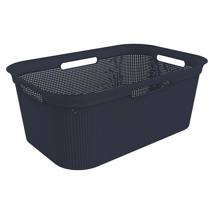 Rotho Wäschekorb Brisen (L x B x H: 596 x 396 x 232 mm, Nachtblau, 41 l, Kunststoff) | BAUHAUS