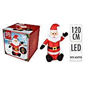 Figura LED navideña Papá Noel hinchable (45 x 85 x 120 cm, Rojo, blanco, multicolor, LED) | BAUHAUS