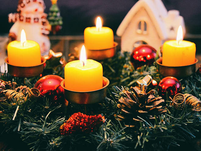Brandschutz beim Adventkranz