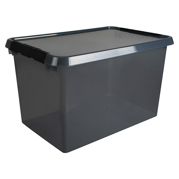 Sunware Opbergbox Comfort Line (l x b x h: 60 x 40 x 34 cm, Transparant grijs, Kunststof) | BAUHAUS