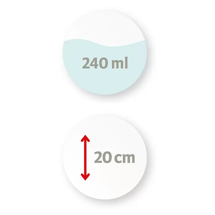 Scheurich Wasserspeicher Nelly - Fassungsvermögen: 0,24 l, Red - Produktspezifikationen: 240 ml Volumen und 20 cm Höhe.