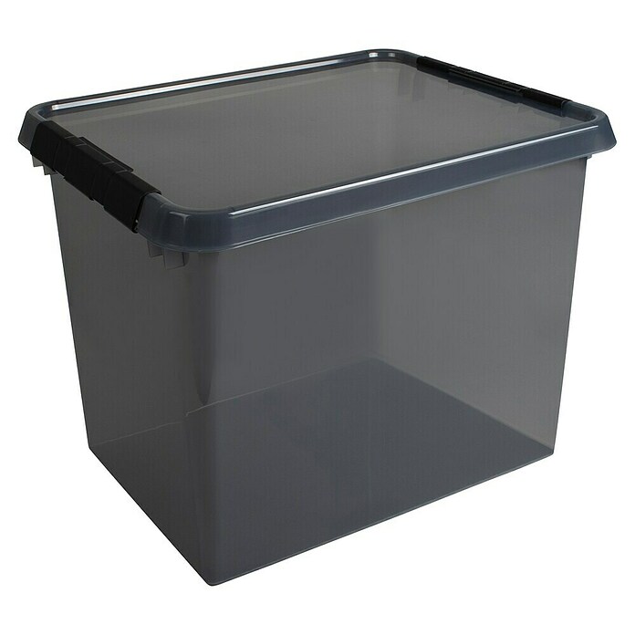 Sunware Opbergbox Comfort Line (l x b x h: 50 x 40 x 38 cm, Transparant grijs, Kunststof) | BAUHAUS