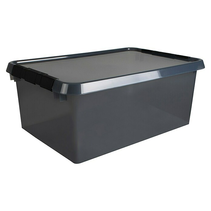 Sunware Opbergbox Comfort Line (l x b x h: 60 x 40 x 26 cm, Transparant grijs, Kunststof) | BAUHAUS