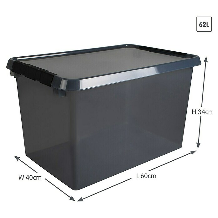 Jardinière Rainurée Env. 80 X 40 X 34 Cm, Plastique, Anthracite.[h12347] - Jardin