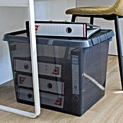 Sunware Opbergbox Comfort Line (l x b x h: 50 x 40 x 38 cm, Transparant grijs, Kunststof) | BAUHAUS