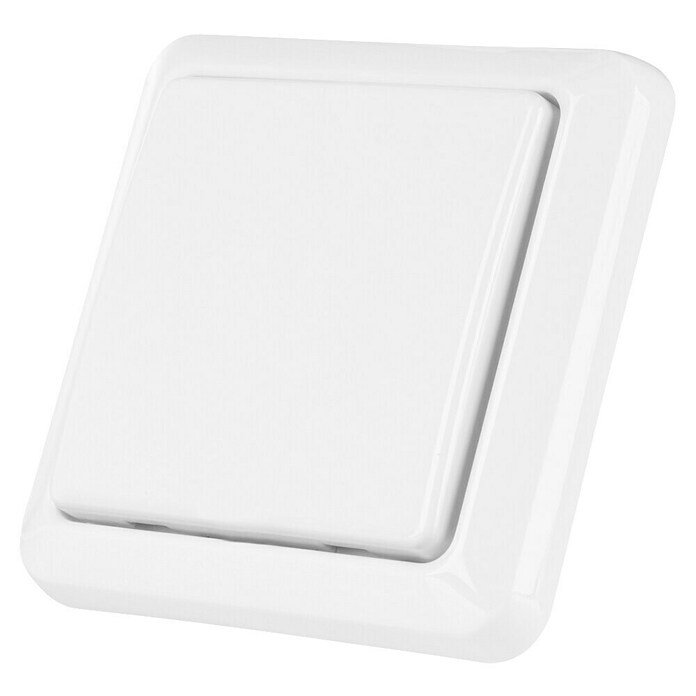 KlikAanKlikUit Draadloze wandschakelaar AWST-8900 (l x b x h: 8 x 8 x 1,7 cm, Reikwijdte detectiebereik: 30 m) | BAUHAUS