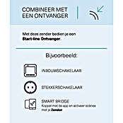 Draadloze schemerschakelaar (Passend bij: Smart Bridge / Internet Control Station ICS-2000, Start-line ontvangers, l x b x h: 2,7 x 5,9 x 8,8 mm, Wit) | BAUHAUS