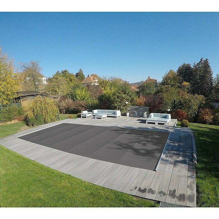 KWAD Pool-Abdeckplane Flex (L x B: 6,5 x 3,5 m, Kunststoff, Anthrazit) | BAUHAUS