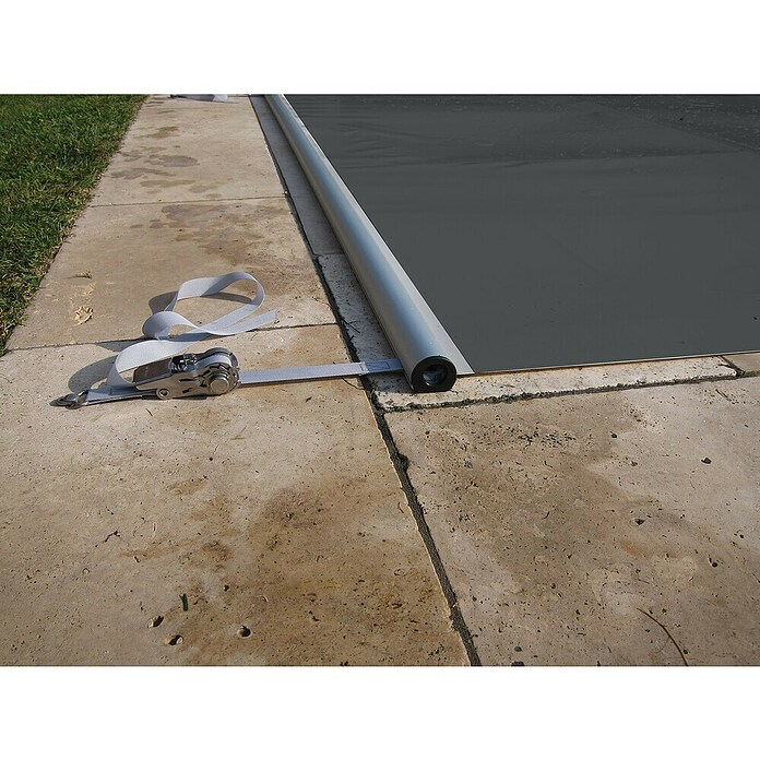 KWAD Pool-Abdeckplane Flex (L x B: 6,5 x 3,5 m, Kunststoff, Anthrazit) | BAUHAUS