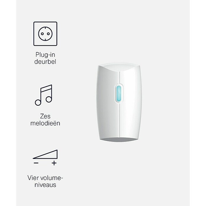 KlikAanKlikUit Draadloze deurbel (Passend bij: Smart Bridge/Internet Control Station ICS-2000, Start-line zenders, l x b x h: 10 x 5,9 x 3,7 cm) | BAUHAUS