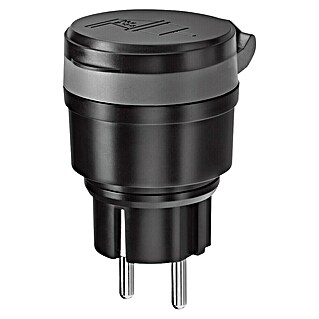 Smart stopcontact (IP44, Zwart)