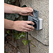 Smart stopcontact (IP44, Zwart) | BAUHAUS