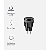 Smart stopcontact (IP44, Zwart) | BAUHAUS