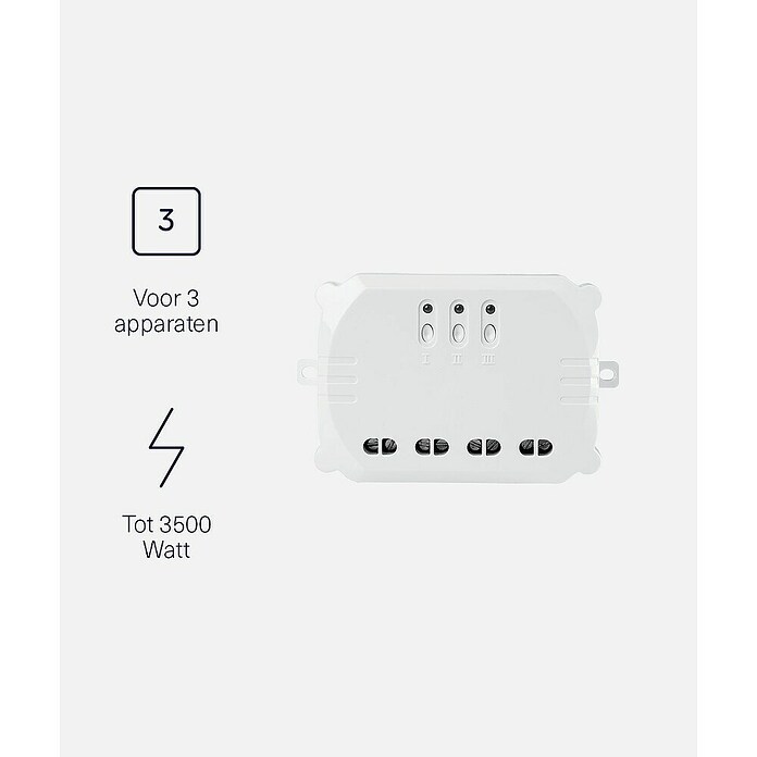 KlikAanKlikUit Draadloze wandschakelaar (Passend bij: Smart Bridge / Internet Control Station ICS-2000, Start-line zenders) | BAUHAUS