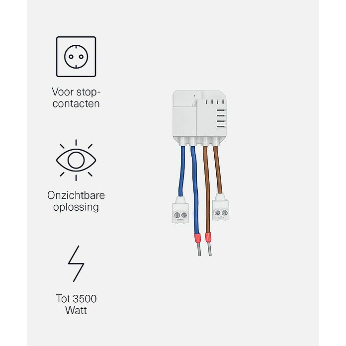KlikAanKlikUit Stopcontact met aardlekschakelaar (Passend bij: Smart Bridge/Internet Control Station ICS-2000, Start-line zenders) | BAUHAUS