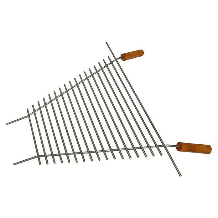 Grillrost für Aduro Gartenkamin - Passend für: Aduro Gartenkamin, L x B x H: 22 x 61 x 9,5 cm - Grillrost mit Holzgriffen. Das dreieckige Design bietet vielseitige Grillmöglichkeiten mit hitzebeständigen Griffen für sichere Handhabung.