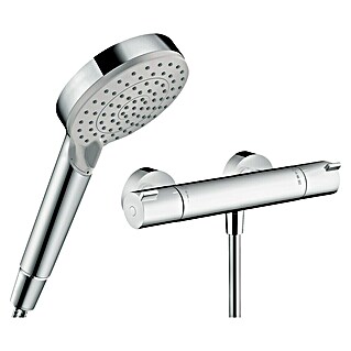 Hansgrohe Thermostat-Set Vernis 100 Vario EcoSmart inkl. Thermostat 1001 CL (9,7 l/min, Chrom)