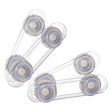 Dreambaby Mini-Multifunktionsverschluss (Kleben, Farblos, 4 Stk.)