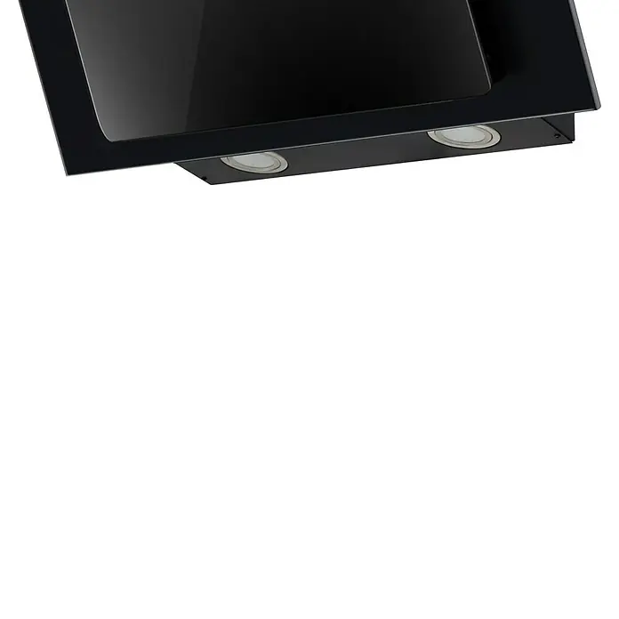 Respekta Schräghaube Turmalin - Breite: 59,5 cm, Max. Gebläseleistung Abluftbetrieb: 315,7 m³/h, Schwarz - Schwarze Dunstabzugshaube mit LED-Beleuchtung. Modernes Design für die Küche, sorgt für saubere Luft beim Kochen.