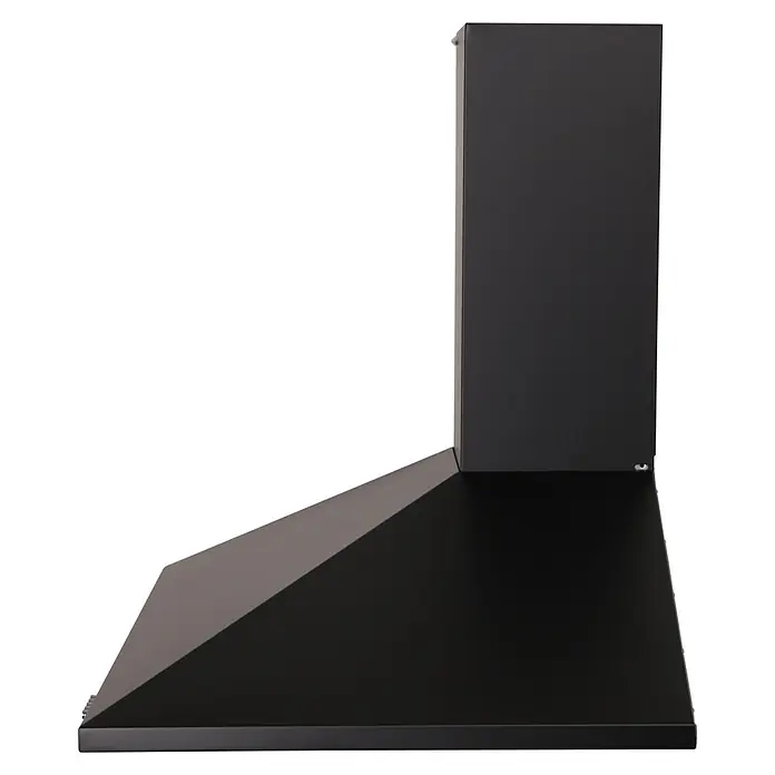 Respekta Kaminhaube Karena - Breite: 90 cm, Max. Gebläseleistung Abluftbetrieb: 326,3 m³/h, Schwarz - Schwarze Dunstabzugshaube im modernen Design, perfekt für jede Küche. Sie sorgt für saubere Luft beim Kochen und ist ein stilvoller Hingucker.