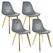 Home Deco Factory Silla Stockholm (Gris, 4 pzs.) | BAUHAUS
