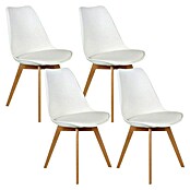 Silla Copenhague (Blanco, 4 pzs.) | BAUHAUS