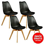 Silla Copenhague (Negro, 4 pzs.) | BAUHAUS