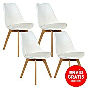 Silla Copenhague (Blanco, 4 pzs.) | BAUHAUS