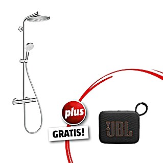 Hansgrohe Crometta Duschsystem Crometta S 240 EcoSmart + JBL Box GRATIS (Mit Thermostatarmatur, Lochabstand: 103,4 cm, Anzahl Strahlarten: 2 Stk., Chrom)